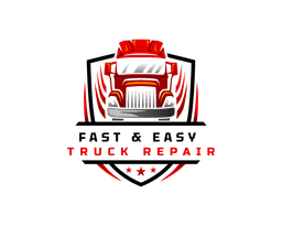 Fast And Easy Truck Repair Logo